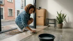 Tu entrada sin malos olores: el truco con vinagre blanco que conviene probar (y sus precauciones)