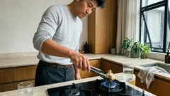 El truco del ajo en el quemador para neutralizar olores sin llenar la cocina de humo