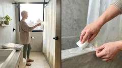 Despídete del olor a humedad: el truco con vinagre para limpiar la cortina del baño